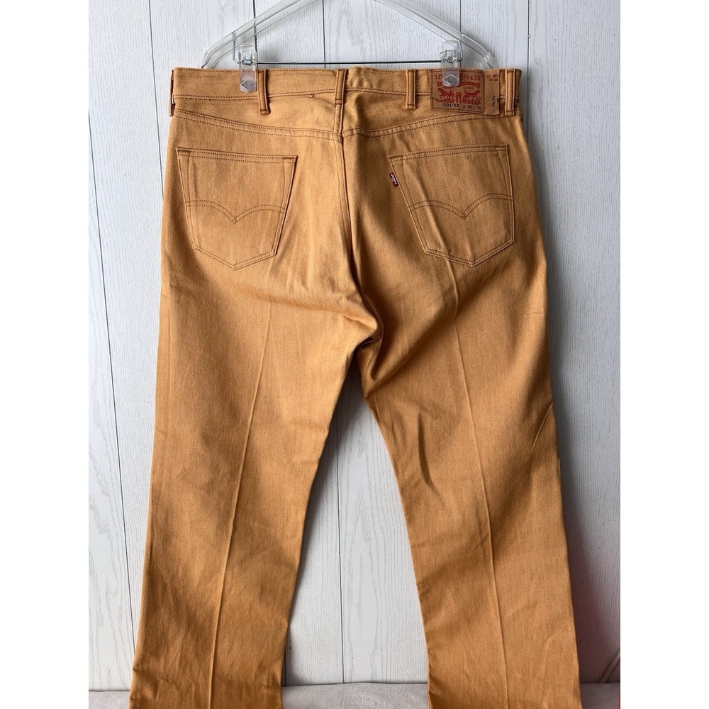 Levis 501 XX Yellow Gold‎ Mustard Men's Size 40x30 TRUE TO SIZE Button Fly